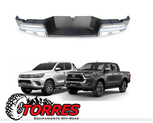 PARACHOQUE TRASERO CROMADO TOYOTA HILUX REVO  TAILANDES 2016-2024